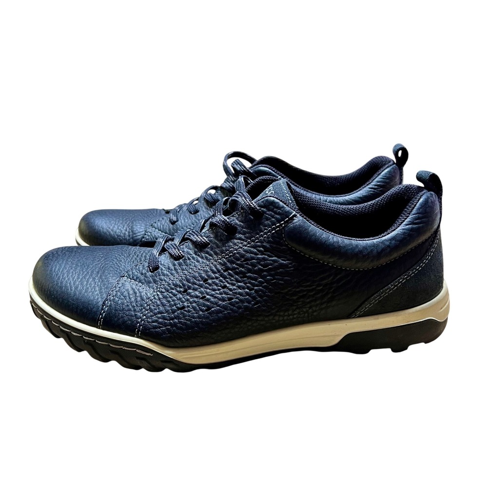 ECCO Mens Receptor Technology Pebbled‎ Leather Sneakers Black US 9 Streetwear